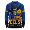 Parramatta Eels Long Sleeve T-shirt Dark Moon Rugby Halloween Battle Edition