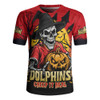 Redcliffe Dolphins Rugby Jersey Dark Moon Rugby Halloween Battle Edition