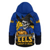 Parramatta Eels Hooded Padded Jacket Dark Moon Rugby Halloween Battle Edition Parramatta Eels Hooded Padded Jacket Dark Moon Rugby Halloween Battle Edition