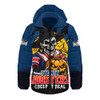 Sydney Roosters Hooded Padded Jacket Dark Moon Rugby Halloween Battle Edition