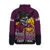Queensland Maroons Padded Jacket Dark Moon Rugby Halloween Battle Edition