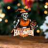 GWS GIANTS Wood Acrylic Ornament Wicked Halloween Skeleton Spirit GWS GIANTS Wood Acrylic Ornament Wicked Halloween Skeleton Spirit