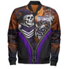 Fremantle Bomber Jacket Halloween Night Reaper Zipper Fremantle Bomber Jacket Halloween Night Reaper Zipper