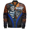 Geelong Cats Bomber Jacket Halloween Night Reaper Zipper Geelong Cats Bomber Jacket Halloween Night Reaper Zipper