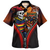 Adelaide Crows Hawaiian Shirt Halloween Night Reaper Zipper