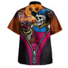 Brisbane Lions Hawaiian Shirt Halloween Night Reaper Zipper Brisbane Lions Hawaiian Shirt Halloween Night Reaper Zipper