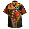 Gold Coast SUNS Hawaiian Shirt Halloween Night Reaper Zipper