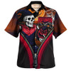 Melbourne Hawaiian Shirt Halloween Night Reaper Zipper Melbourne Hawaiian Shirt Halloween Night Reaper Zipper