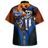 North Melbourne Hawaiian Shirt Halloween Night Reaper Zipper