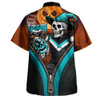 Port Adelaide Hawaiian Shirt Halloween Night Reaper Zipper