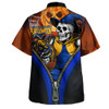 West Coast Eagles Hawaiian Shirt Halloween Night Reaper Zipper West Coast Eagles Hawaiian Shirt Halloween Night Reaper Zipper
