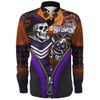 Fremantle Long Sleeve Shirt Halloween Night Reaper Zipper