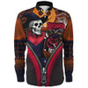 Melbourne Long Sleeve Shirt Halloween Night Reaper Zipper Melbourne Long Sleeve Shirt Halloween Night Reaper Zipper