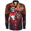 Sydney Swans Long Sleeve Shirt Halloween Night Reaper Zipper Sydney Swans Long Sleeve Shirt Halloween Night Reaper Zipper