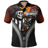 Collingwood Polo Shirt Halloween Night Reaper Zipper