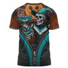 Port Adelaide T-Shirt Halloween Night Reaper Zipper