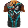 Port Adelaide Baseball Shirt Halloween Night Reaper Zipper Port Adelaide Baseball Shirt Halloween Night Reaper Zipper