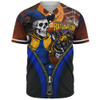West Coast Eagles Baseball Shirt Halloween Night Reaper Zipper