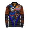 Western Bulldogs Long Sleeve Polo Shirt Halloween Night Reaper Zipper