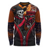 Essendon Long Sleeve T-shirt Halloween Night Reaper Zipper