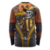 Hawthorn Long Sleeve T-shirt Halloween Night Reaper Zipper Hawthorn Long Sleeve T-shirt Halloween Night Reaper Zipper
