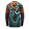 Port Adelaide Long Sleeve T-shirt Halloween Night Reaper Zipper Port Adelaide Long Sleeve T-shirt Halloween Night Reaper Zipper
