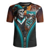 Port Adelaide Rugby Jersey Halloween Night Reaper Zipper Port Adelaide Rugby Jersey Halloween Night Reaper Zipper