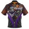 Fremantle Zip Polo Shirt Halloween Night Reaper Zipper