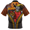 Gold Coast SUNS Zip Polo Shirt Halloween Night Reaper Zipper