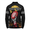 Collingwood Long Sleeve Polo Shirt Full Moon Fever Halloween Supporter
