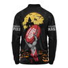 Collingwood Long Sleeve Polo Shirt Full Moon Fever Halloween Supporter