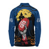 Geelong Cats Long Sleeve Polo Shirt Full Moon Fever Halloween Supporter