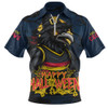 Adelaide Crows Zip Polo Shirt Full Moon Fever Halloween Supporter