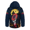 Adelaide Crows Hooded Padded Jacket Full Moon Fever Halloween Supporter