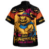 Brisbane Lions Hawaiian Shirt Dark Pumpkin Halloween Spirit
