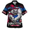 Western Bulldogs Hawaiian Shirt Dark Pumpkin Halloween Spirit