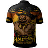 Hawthorn Polo Shirt Dark Pumpkin Halloween Spirit