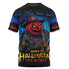 Adelaide Crows T-Shirt Dark Pumpkin Halloween Spirit