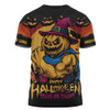 Brisbane Lions T-Shirt Dark Pumpkin Halloween Spirit