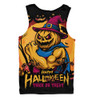 Brisbane Lions Men Singlet Dark Pumpkin Halloween Spirit