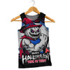 Western Bulldogs Men Singlet Dark Pumpkin Halloween Spirit