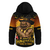 Hawthorn Hooded Padded Jacket Dark Pumpkin Halloween Spirit