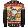 Australia Sweatshirt Christmas Santa Beer Cheers Style