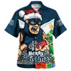 Carlton Hawaiian Shirt Santa Scoring Touchdown On Christmas Game Day