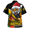 Richmond Hawaiian Shirt Santa Scoring Touchdown On Christmas Game Day