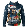 Carlton Hoodie Santa Scoring Touchdown On Christmas Game Day