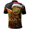 GWS GIANTS Polo Shirt Santa Scoring Touchdown On Christmas Game Day