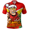 Gold Coast SUNS Polo Shirt Santa Scoring Touchdown On Christmas Game Day