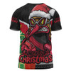 Essendon T-Shirt Santa Scoring Touchdown On Christmas Game Day