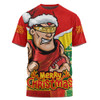 Gold Coast SUNS T-Shirt Santa Scoring Touchdown On Christmas Game Day